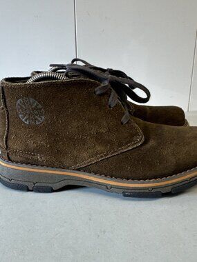 Dunham Boots Mens 8 D Chukka Brown Lace Up Ankle Top Comfort Round Toe Comfort